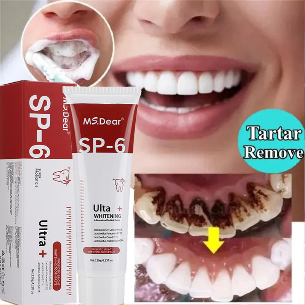 4~Sp-6 Probiotic Brightening Toothpaste, Deep Cleaning Care Whitening Toothpaste