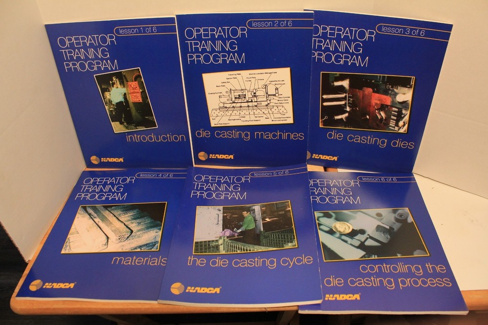 NADCA Operator Training Program lessons 1-6 complete 6 book set 1998