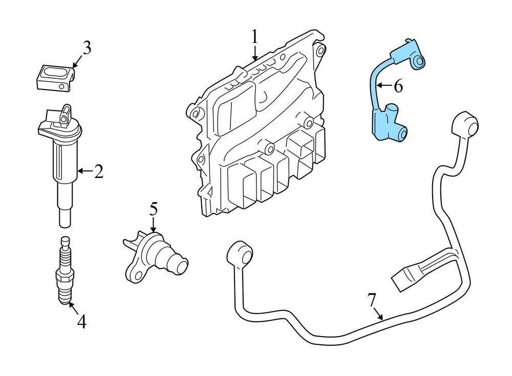 2011-2018 BMW X5 - Crankshaft Sensor 7582842