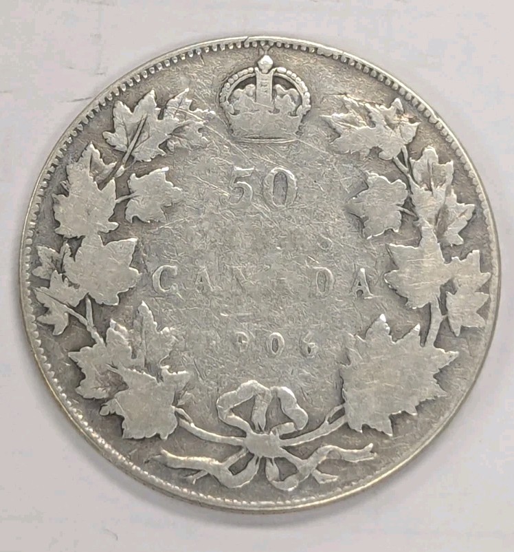 1906-CANADA HALF DOLLAR -#T205