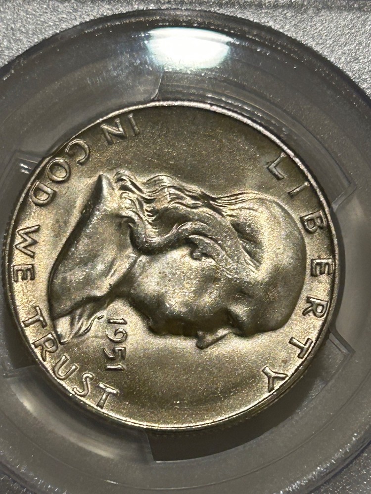 1951 S Franklin Silver Half Dollar PCGS MS64 Better Date Franklin