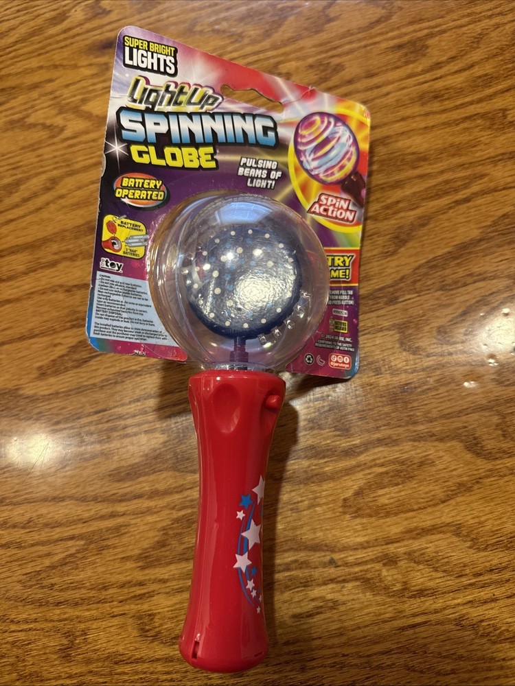 Light Up Spinning Globe for Kids with LED Lights  New