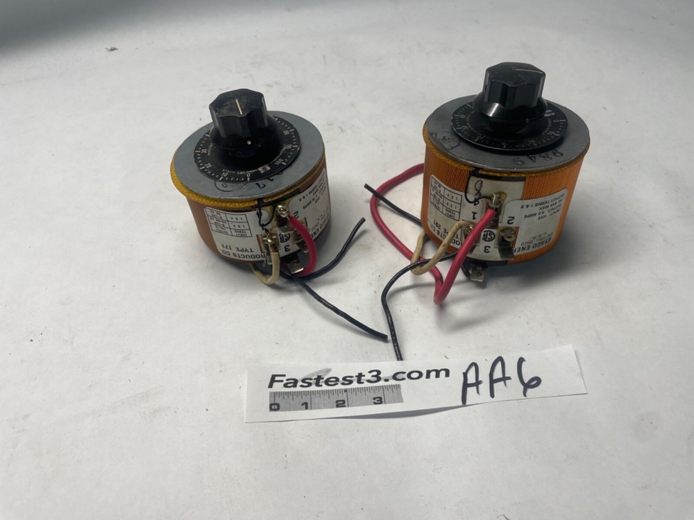 STACO ENERGY 171 AND 291 VARIABLE TRANSFORMER