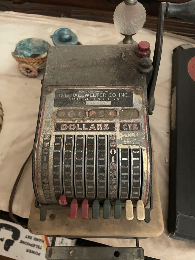 vintage Hall-Welter printing machine