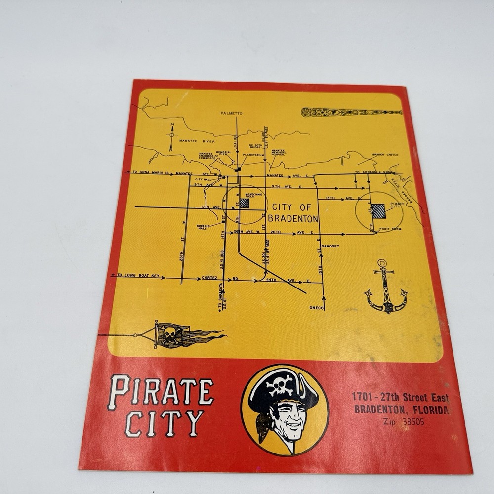1972 Pirates Dodgers Spring Baseball Scorecard Program Roberto Clemente Stargell