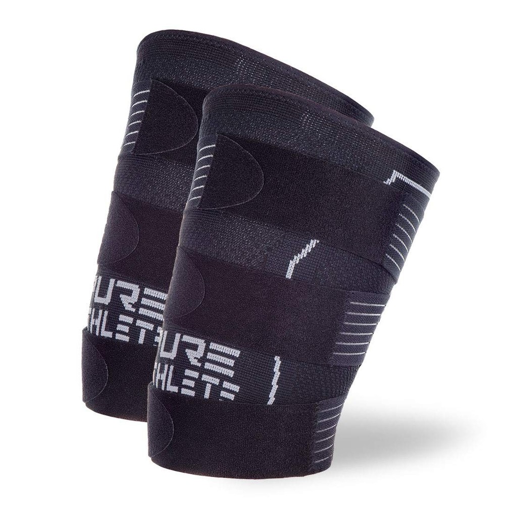Pure Athlete Thigh Compression Sleeve – Adjustable Straps Quad Wrap Support Brac
