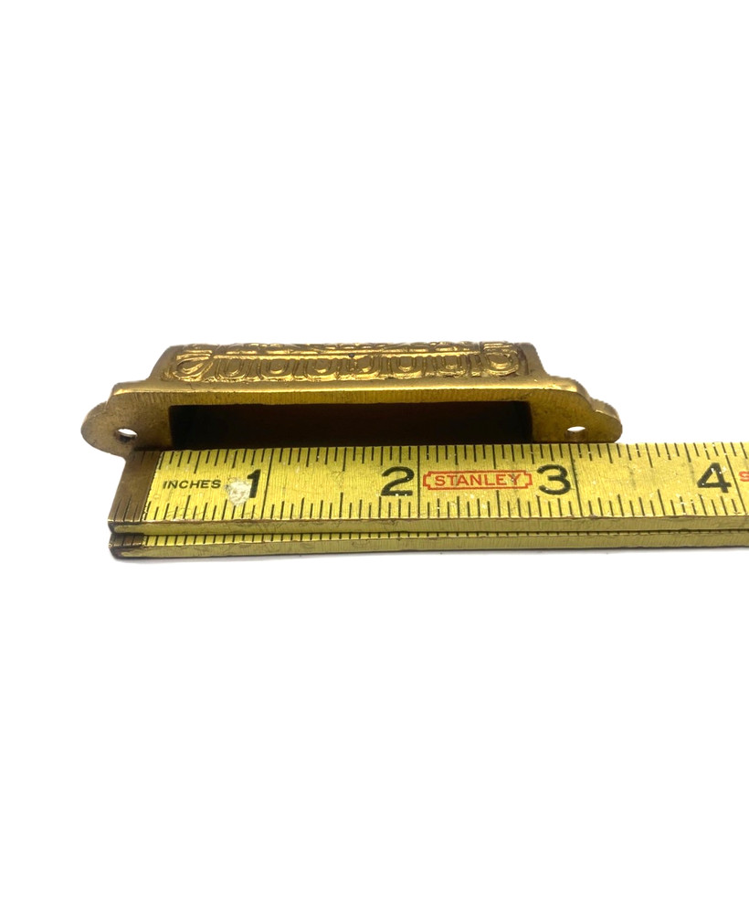 Brass Bin Pull Victorian Eastlake Bin Cup Pull