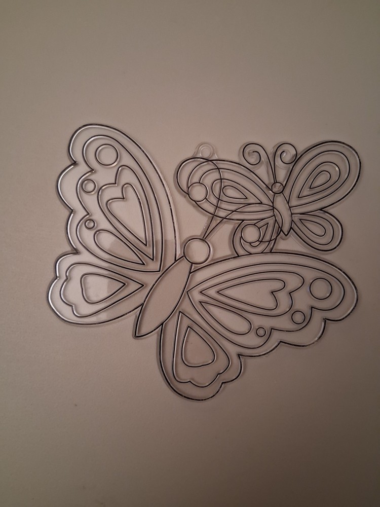 READY TO PAINT SUNCATCHER LARGE  BUTTERFLY