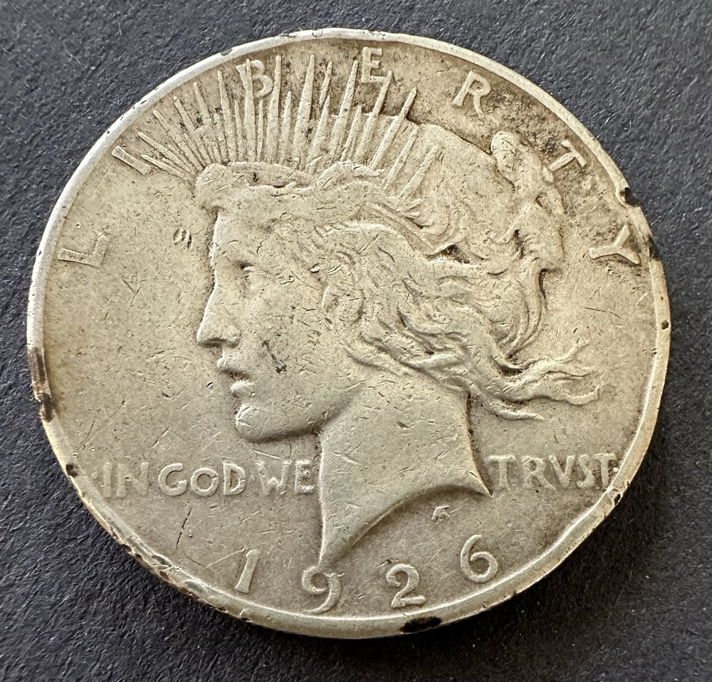 1926 S PEACE SILVER DOLLAR $1 COIN