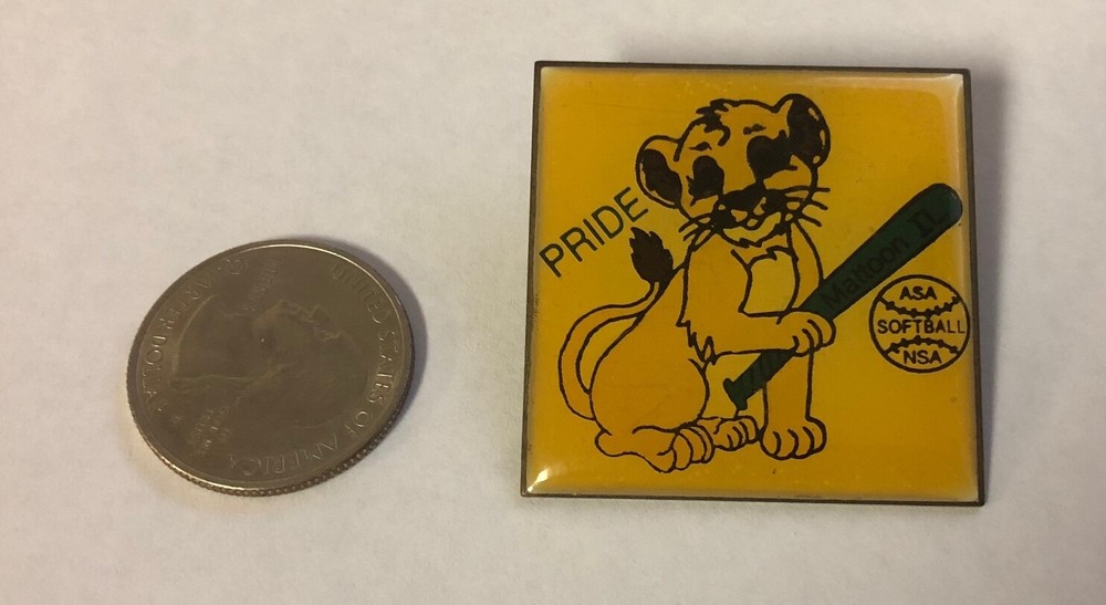 Mattoon Illinois Pride Softball Pin