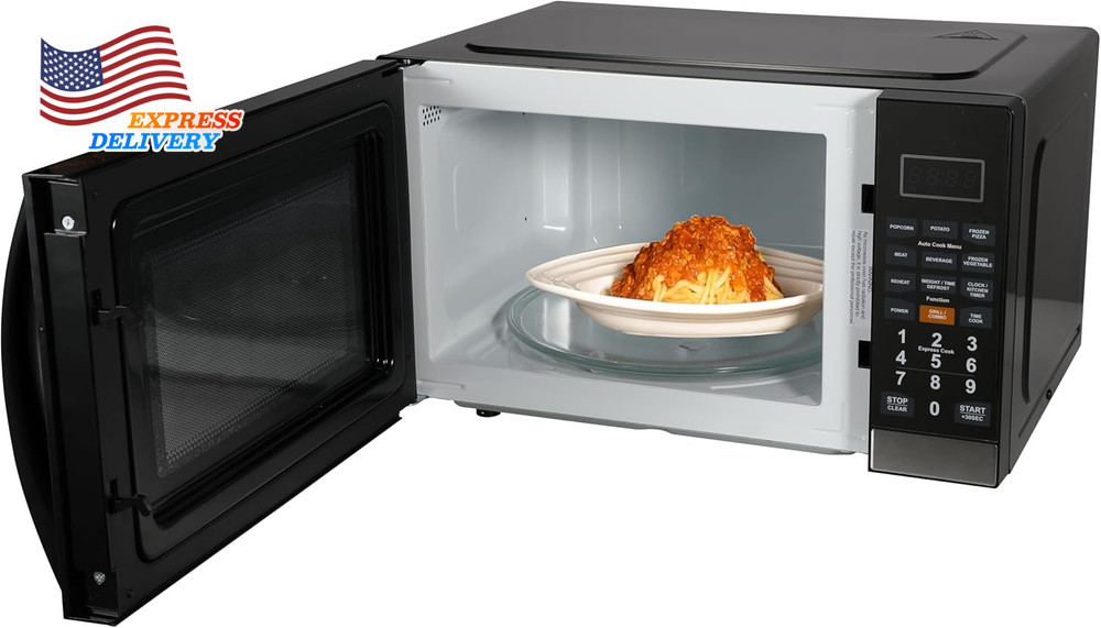 MWG9115SB Microwave with Built-In Grill Function 1100W LED Timer Display