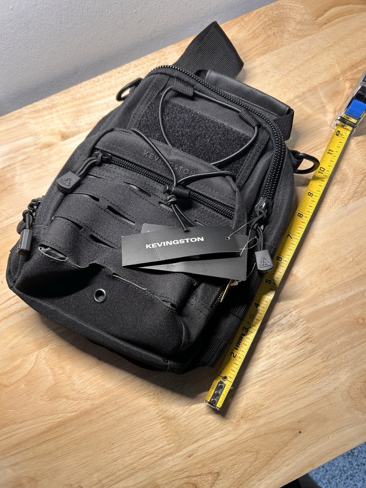 Black Tactical shoulder Sling Bag
