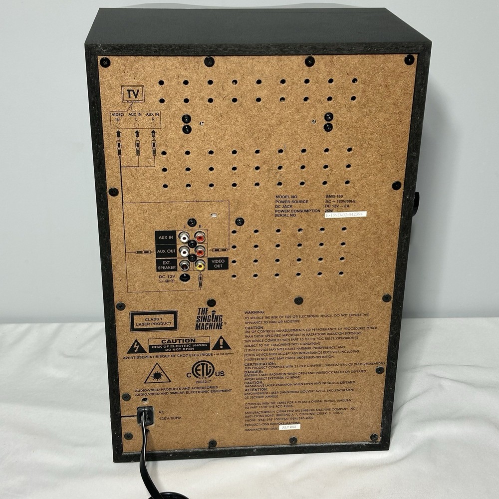 The Singing Machine SMG-199 Karaoke Machine -