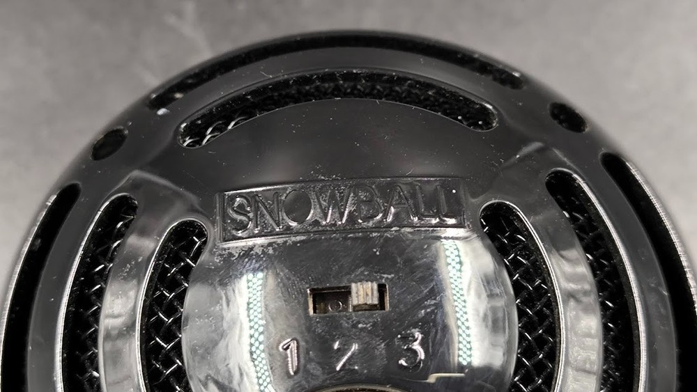 Blue Snowball USB Microphone Used Working Black