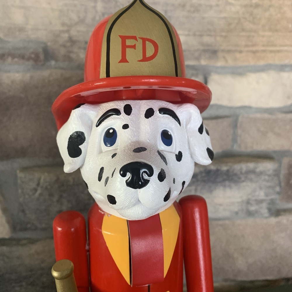 Nutcracker Dalmation Fireman with Puppy 18”