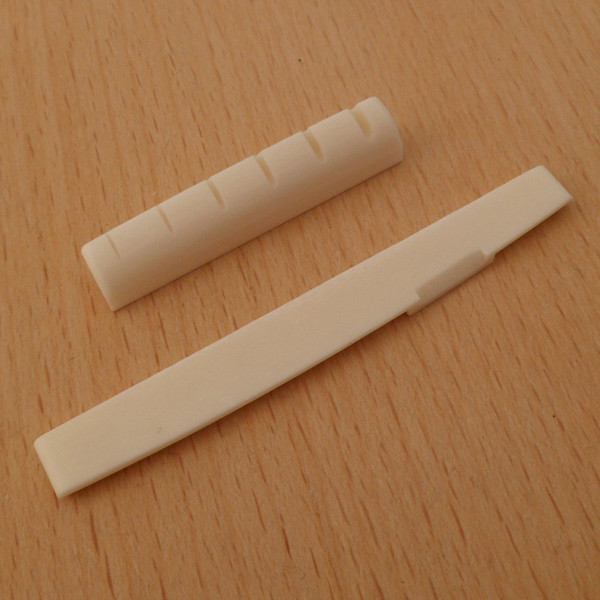 Real Bone Acoustic Guitar Cattle Bone Nut and Solt Saddle