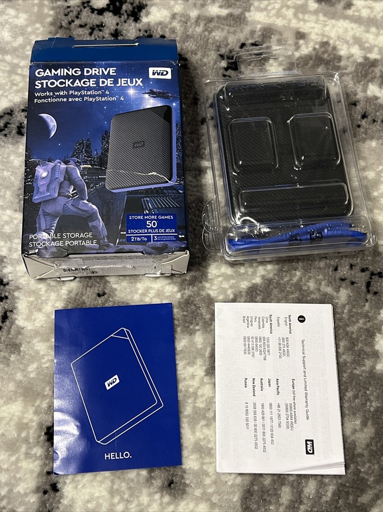 WD 2TB Gaming Drive Portable Storage