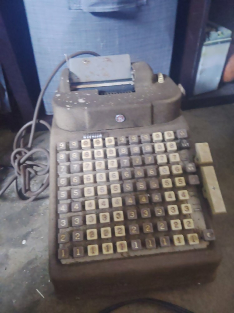 vintage adding machine calculator Todd / Burroghs