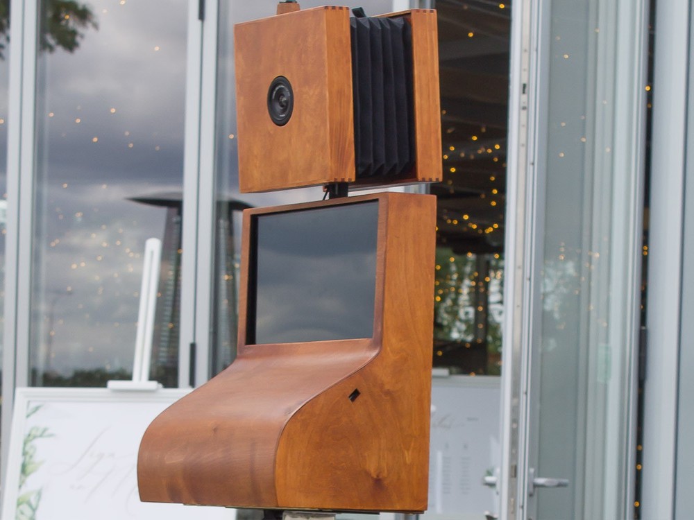 Vintage Party Photo Booth Machine Shell with Flight Case
