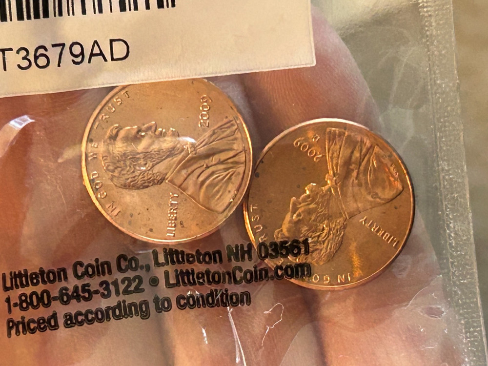 2009 Lincoln Head Penny - Birthplace set P & D - Uncirculated