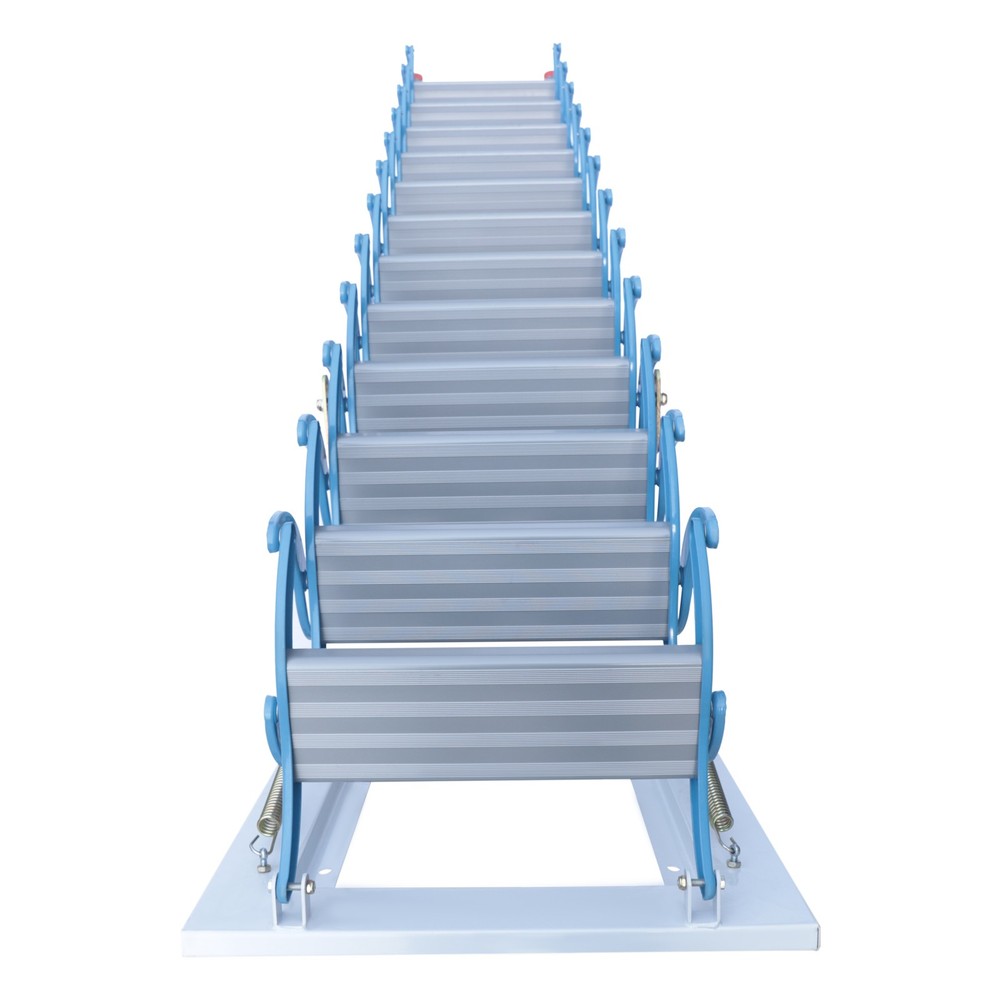 10.17ft Height Attic Ladder Loft Steps Stairs Ladder Folding Pull Down Stairs