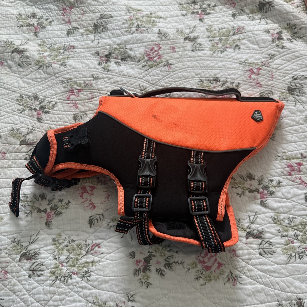 Arcadia Trail Dog Life Jacket Floatation Vest Small - Orange