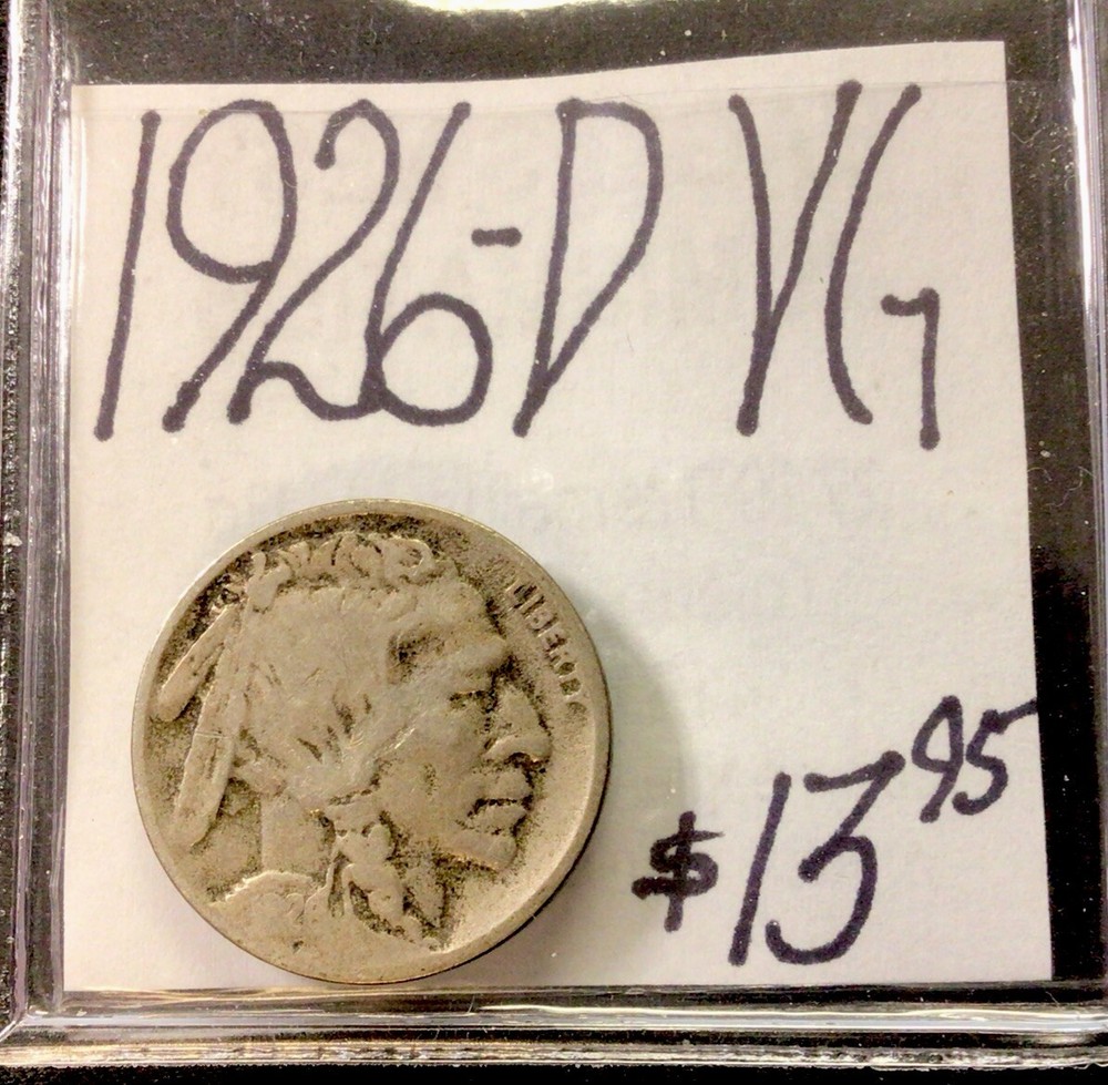 1926 D Buffalo Nickel VG! ENN Coins