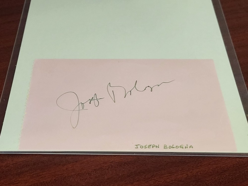 Joseph Bologna (Actor) JSA Authenticated Signed 4x6" Cut