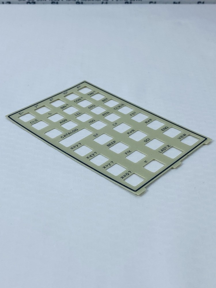 Overlay for Hewlett Packard HP 41C CV Calculator