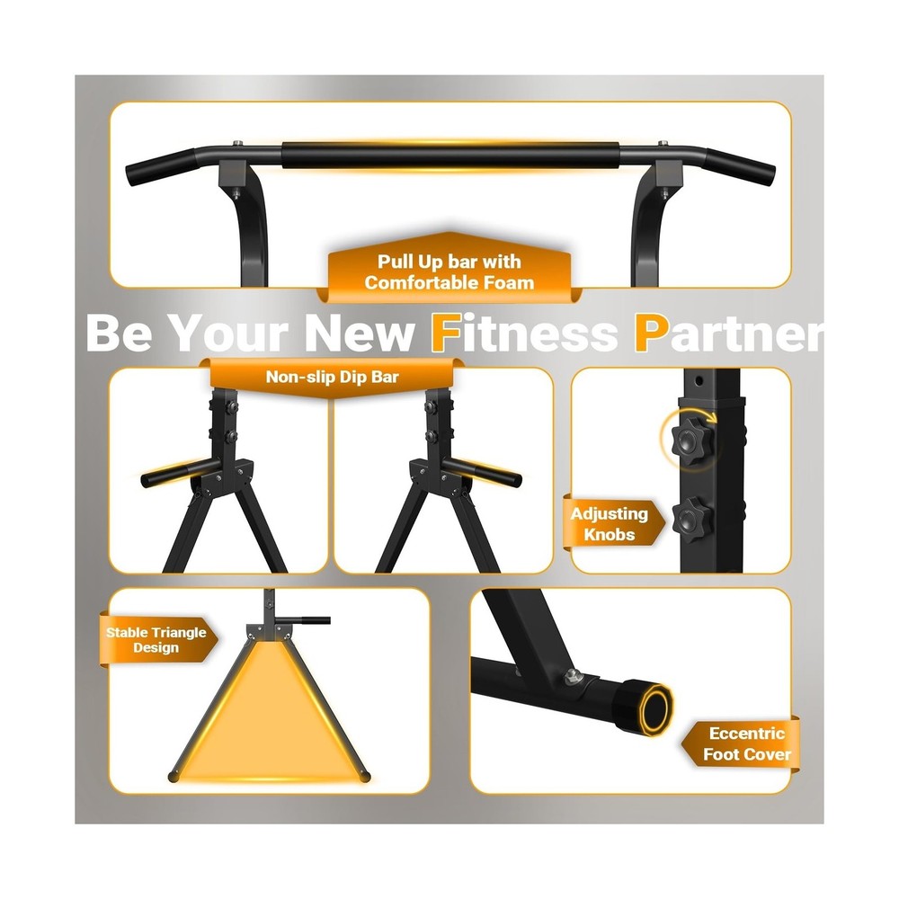 Foldable Pull Up Bar Free Standing Multi-function Power Tower D... USA FAST SHIP