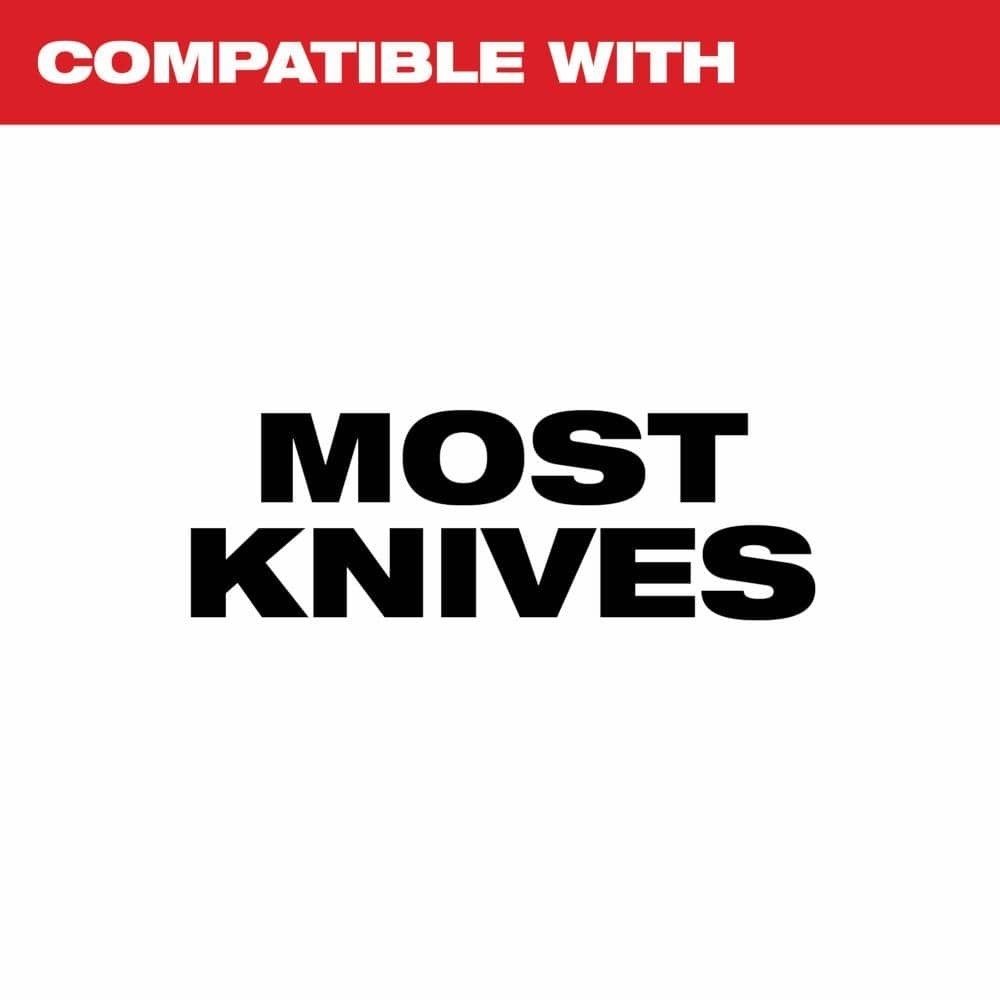 Milwaukee Compact Jobsite Handheld Knife Sharpener Large Finger Loop Secure Grip