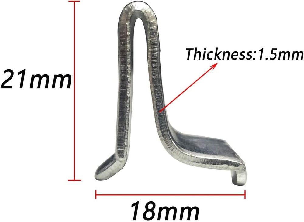 Adjustable Steel Pilaster Shelf Support Clips -14 Pieces