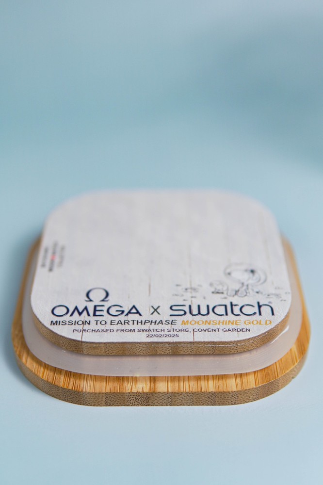 CUSTOM WATCH DISPLAY CASE-MOONSHINE GOLD-REPURPOSED GLASS CONTAINER