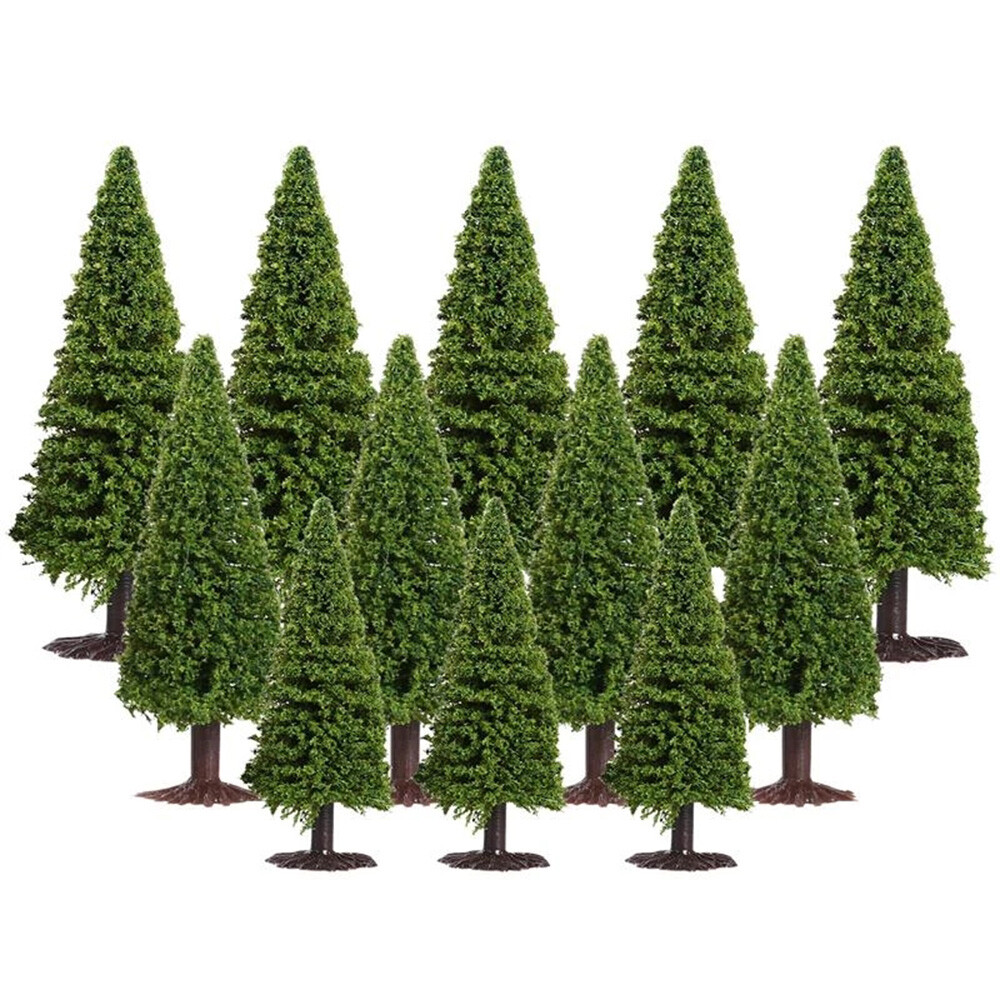 40/48PC Pine Model Snow Pine Trees Are Suitable For The Landscape Layout Railway