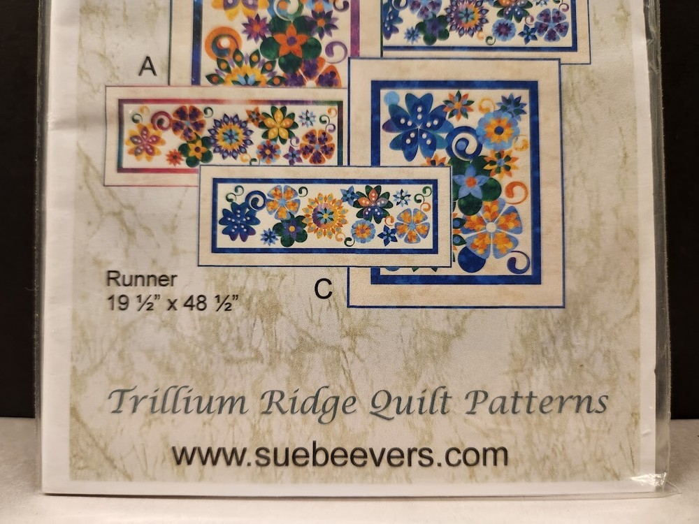 Sue Beevers Springtime Runner Wall Hanging Trillium Ridge Quilt Pattern NIP