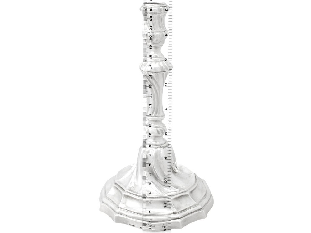Antique Spanish Silver Candlestick Circa 1820 409g
