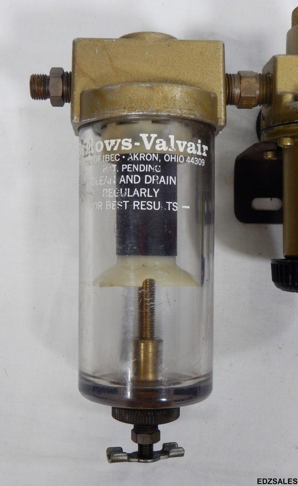 Bellows Valvair Compressed Air Filter Lubricator