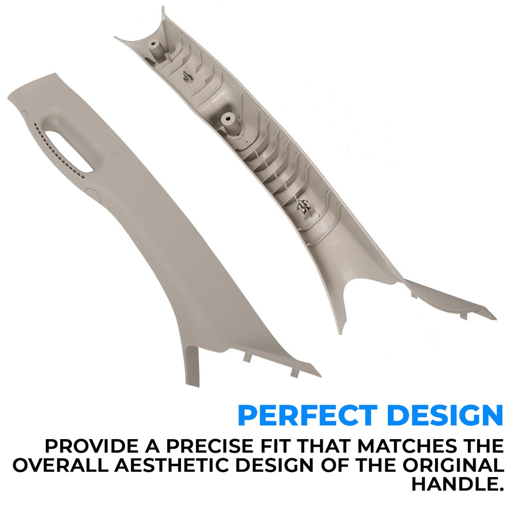 Pair Set Pull Grab Handle A Pillar Windshield Post Trim For 02-10 Dodge Ram