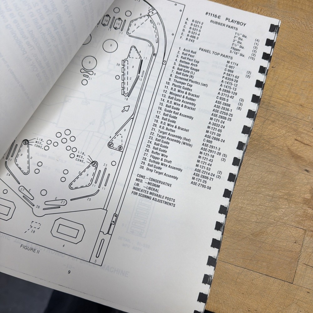 Bally Playboy Pinball Machine Instruction Manual