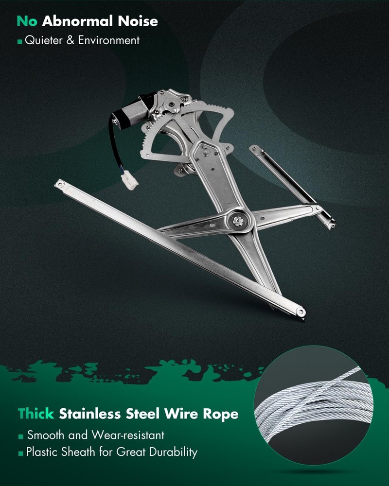 Power Window Regulator With Motor for 2003-2008 Corolla Front Left Side 741-505