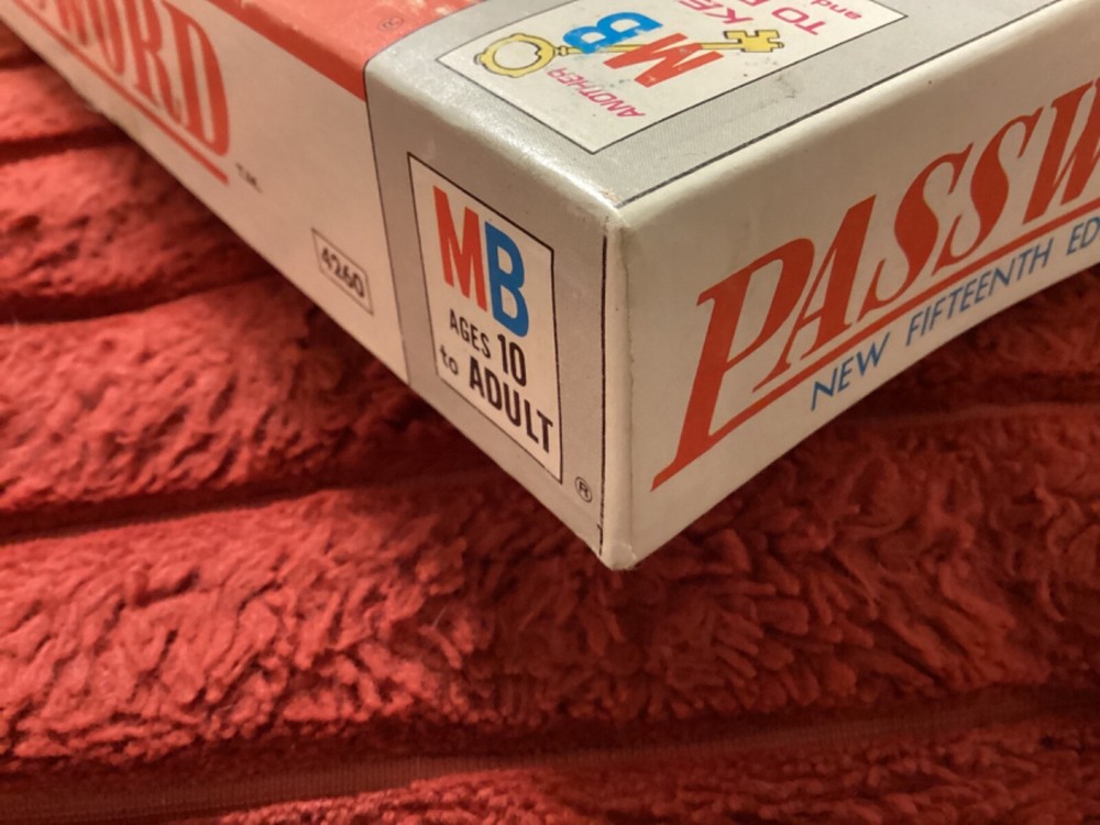 PASSWORD NEW FIFTEENTH (15th) EDITION 1970 MILTON BRADLEY,COMPLETE/ FREE POSTAGE
