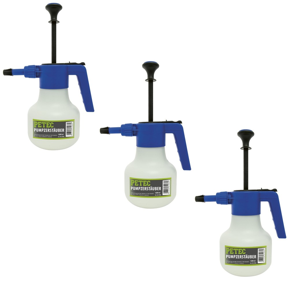 Petec 3x Pumpzerstäuber Füllmenge 1L