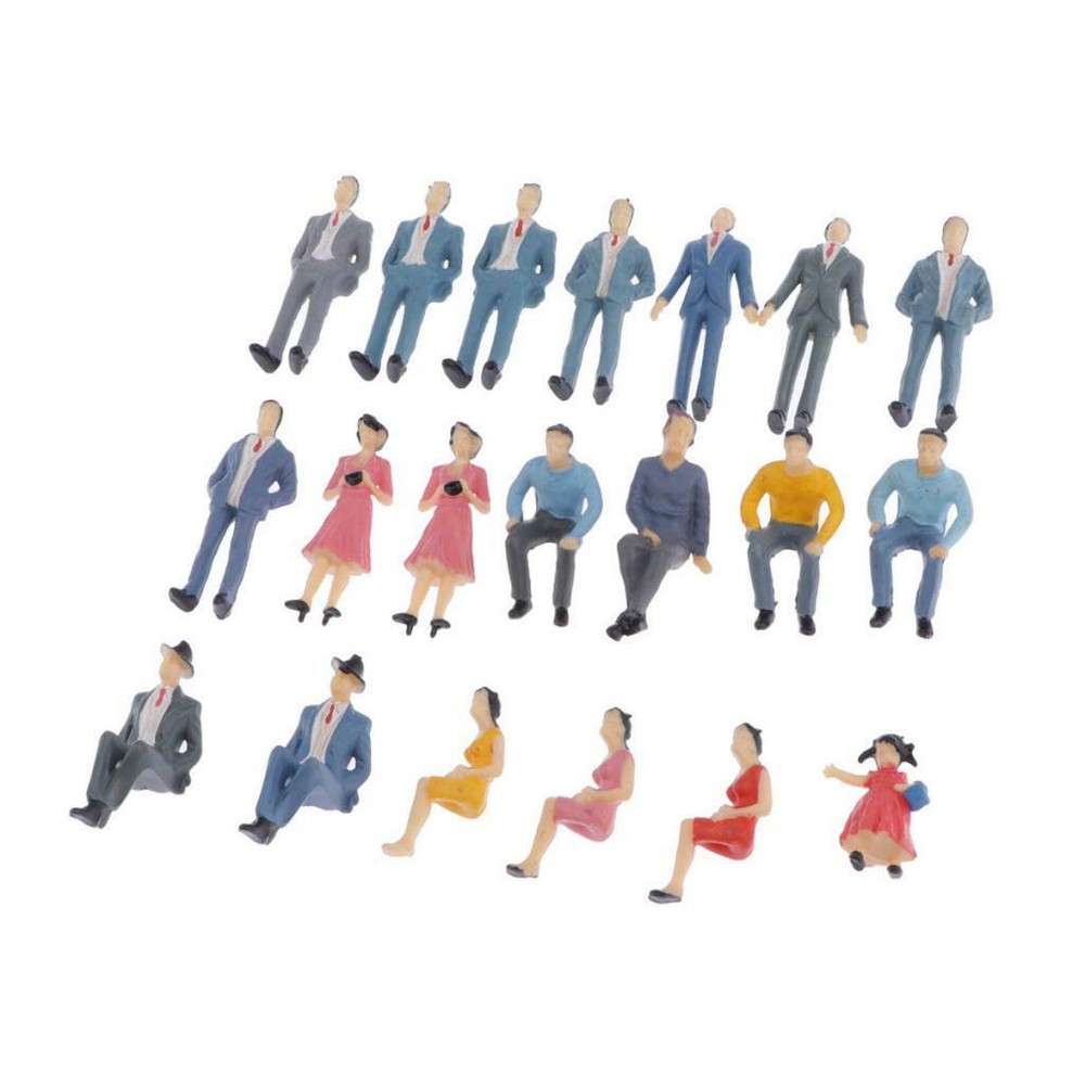20pcs G Scale coloful 1:30 Painted People Figures