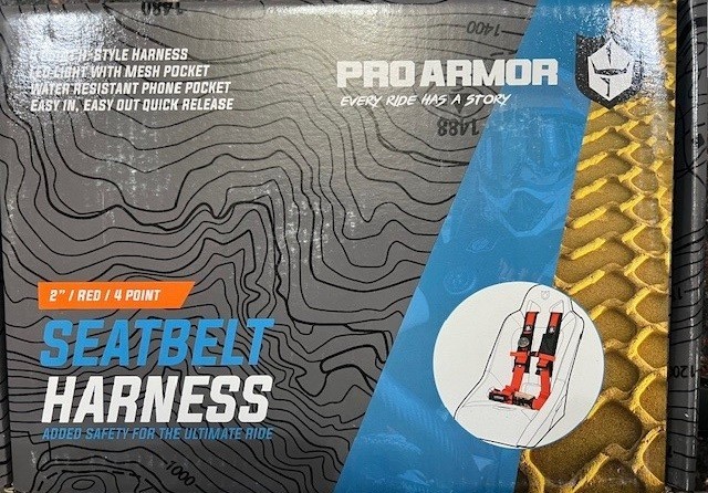 Pro Armor 4-point Harness Red A114220RD NEW