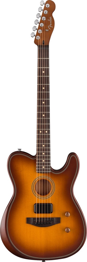 Fender Acoustasonic Standard Telecaster A/E Guitar Solid Spruce Top, Honey Burst