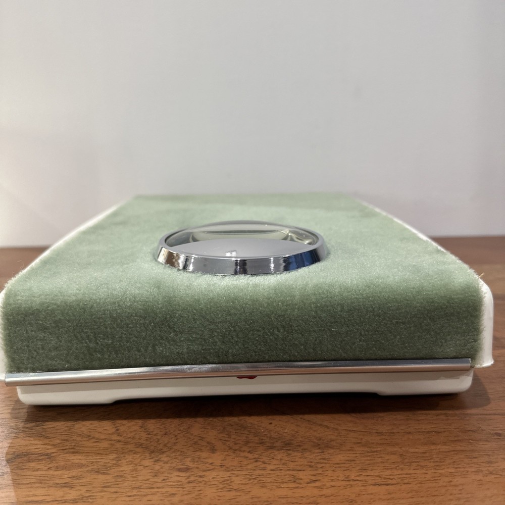 Vintage Green Salter Bathroom Scale Nice Retro Decor Adjustable Reading Working