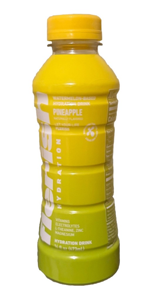 FLERISH Watermelon Based Hydration Drink (Pineapple Flavor) 16 fl oz (12 Pack)