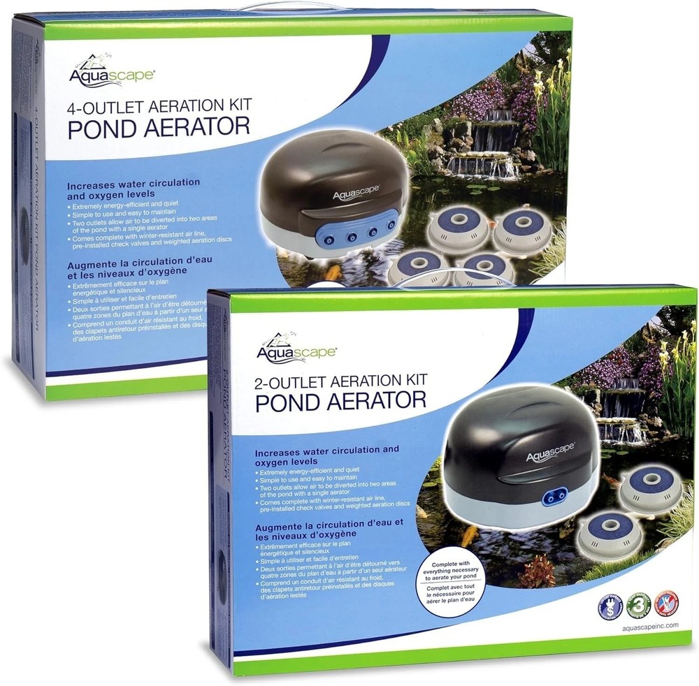 Easy Maintenance Pond Aerator - 2 Outlets-