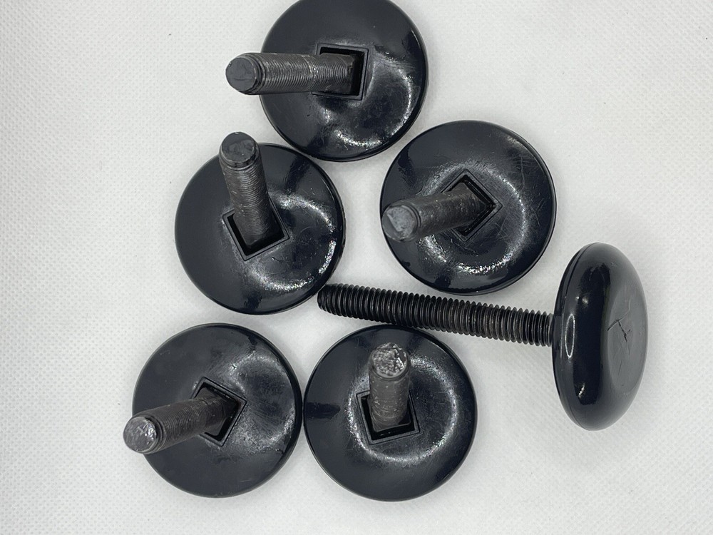 (6 Pack) Herman Miller Adjustable Leveling Glides for Cubicle Workstation Frames