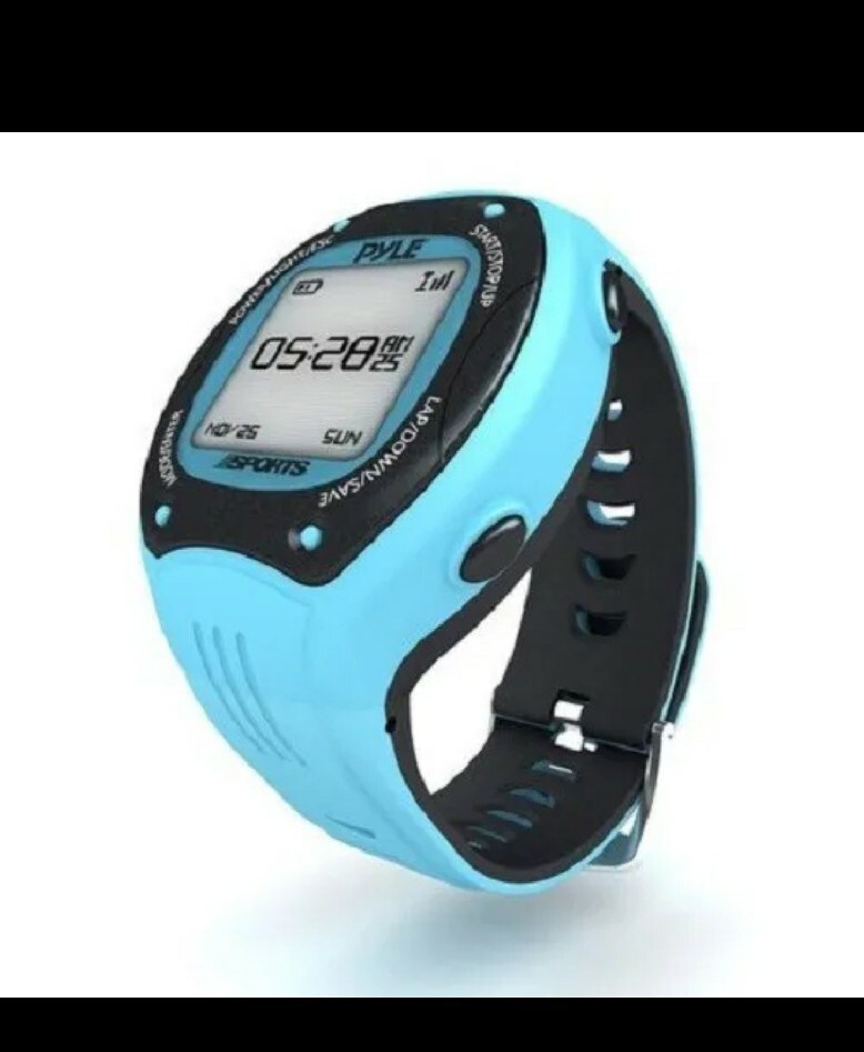 Pyle Sports Training Watch, Multi -function With Gps, PSGP310BL. Open Box, Blue.